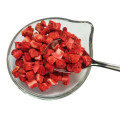 10 * 10 mm gefrorene getrocknete FD-Erdbeergranulate Erdbeerpartikel Gefriertrocknungsprozess